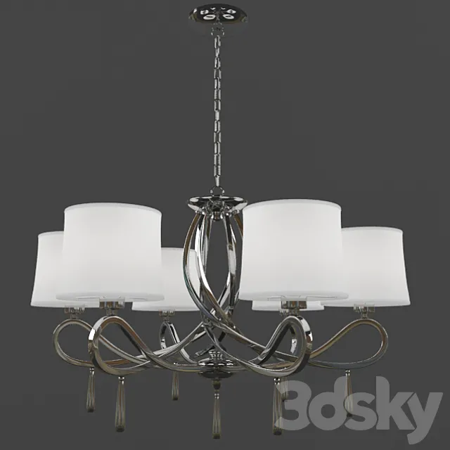 Chrome Swirl 3D Model