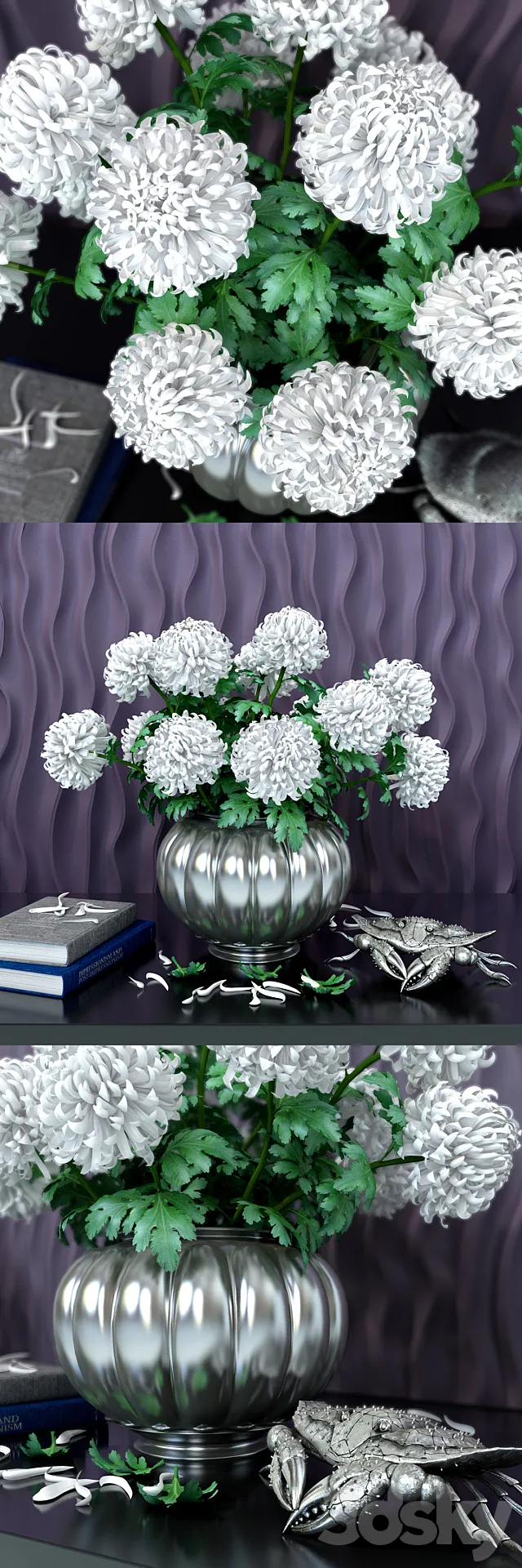 Chrysanthemum balls 3D Model