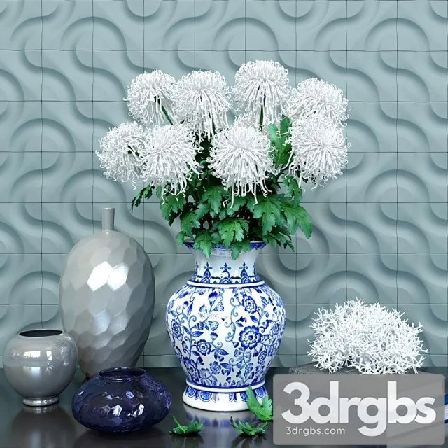 Chrysanthemum Curly 3D Model Free