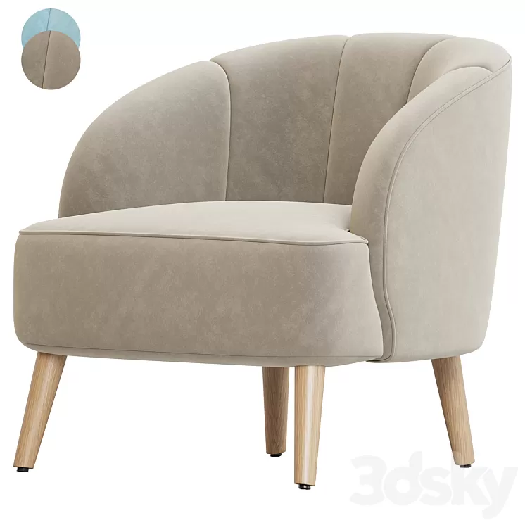 Chunaram Barrel Chair 3D Model Free