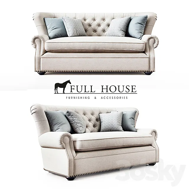 Churchill Sofa Om 3D Model