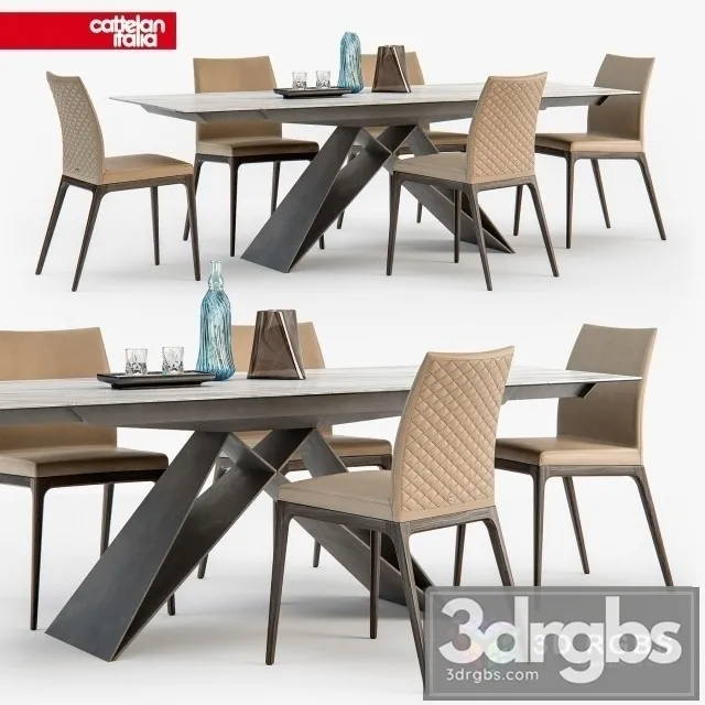 CI Arcadia Couture Chair Premier Table 3D Model Free