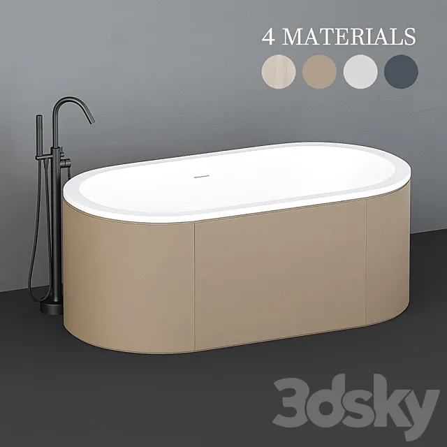 Cielo cibele freestanding bathtub 3DModel