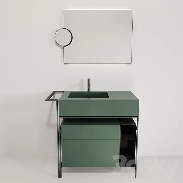 Cielo Narciso mini washbasin 3D Model