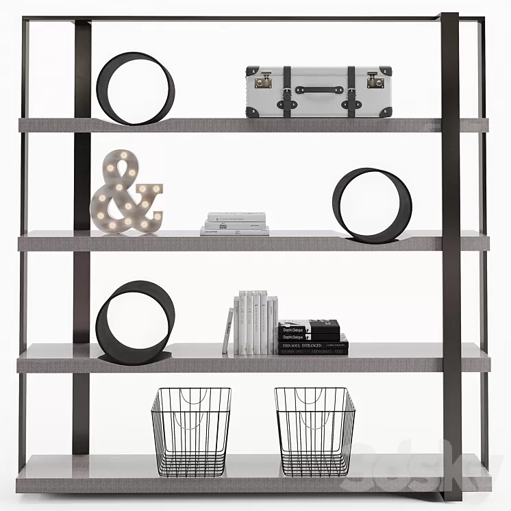 Cierre Imbottiti Bookcase O 3D Model