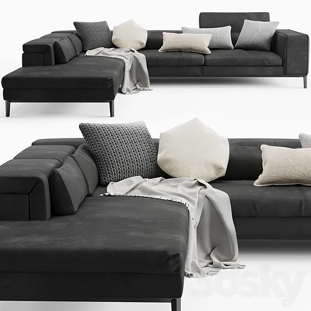 Cierre imbottiti igoletto sofa 3D Model