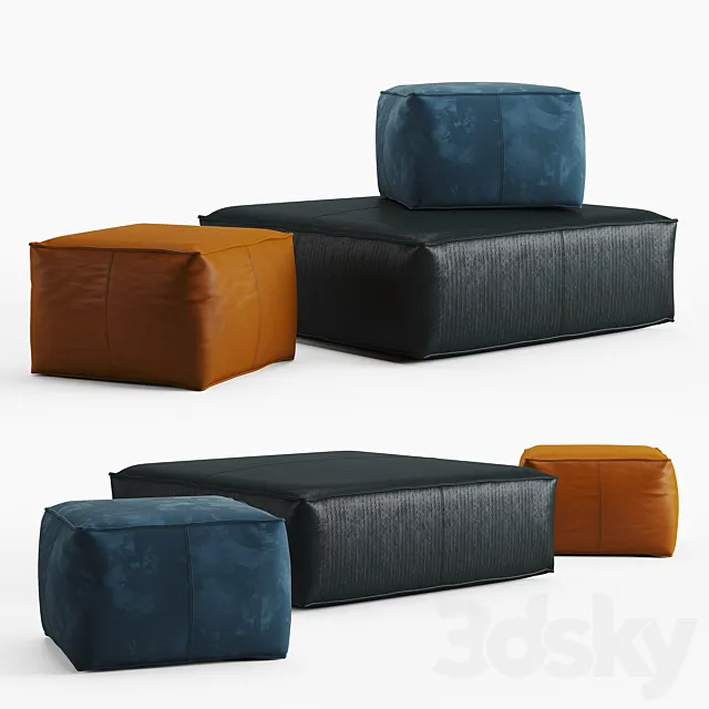 Cierre imbottiti soft pouff 3DModel