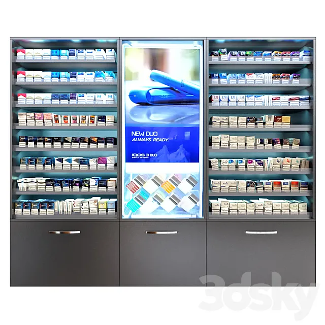 Cigarette stand 3D Model