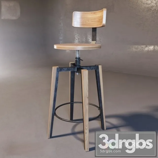 Cignini Bar Stool 3D Model Free