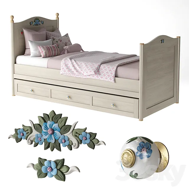 Cilek Flora Bed 20.01.1301.01 3D Model