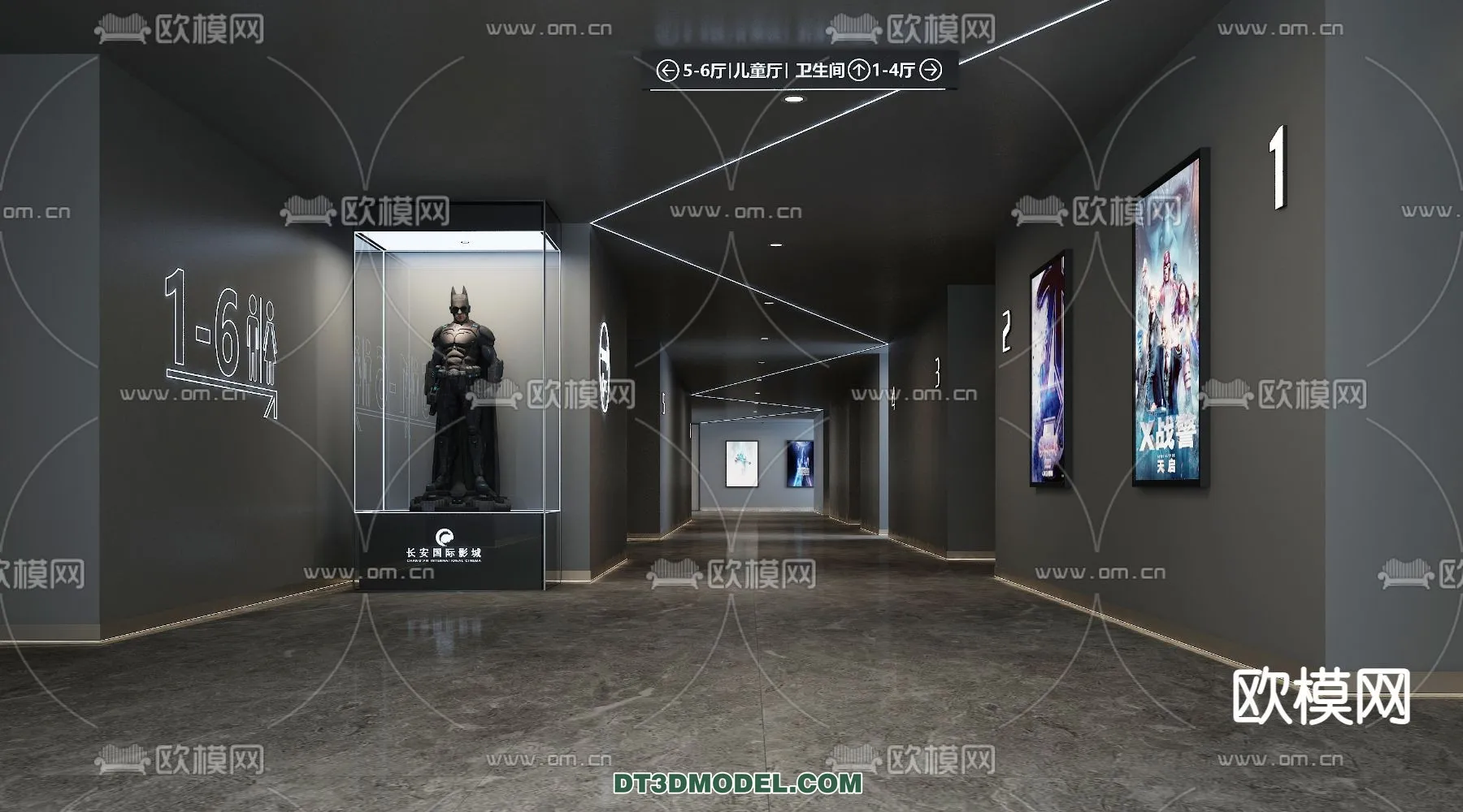 Cinema 3D Scenes - Movie Theater 3D Models - 001