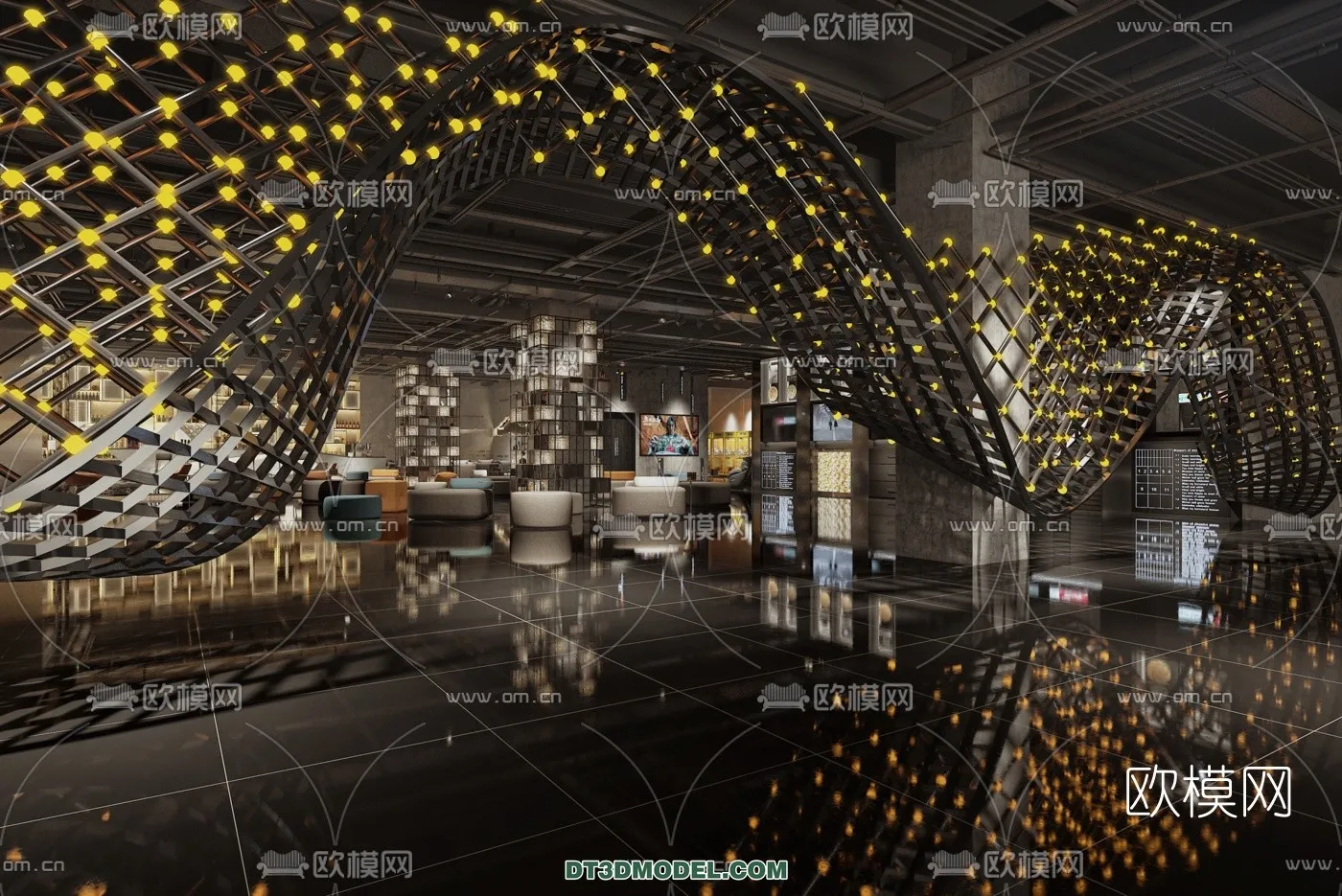 Cinema 3D Scenes - Movie Theater 3D Models - 003