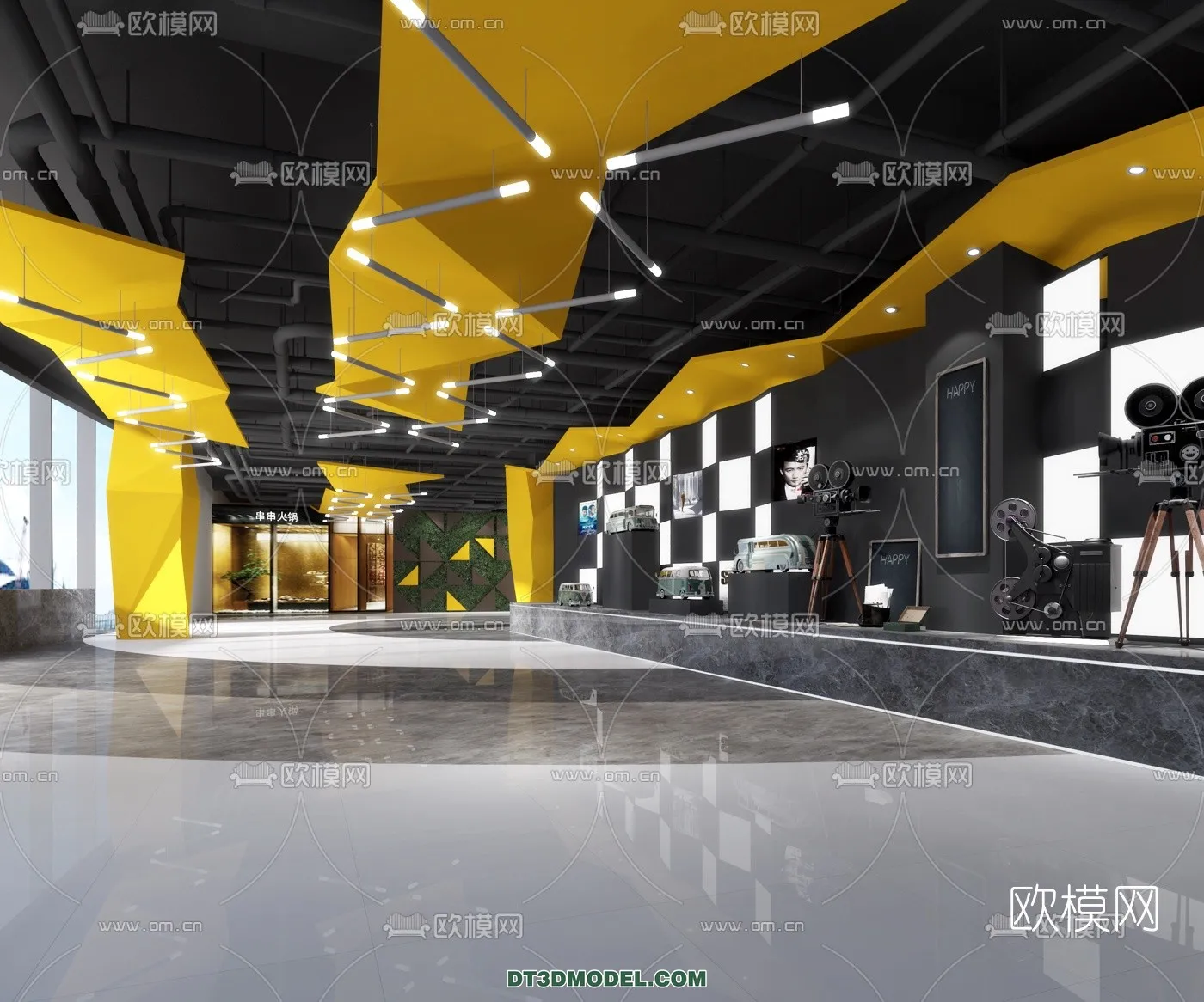 Cinema 3D Scenes - Movie Theater 3D Models - 005