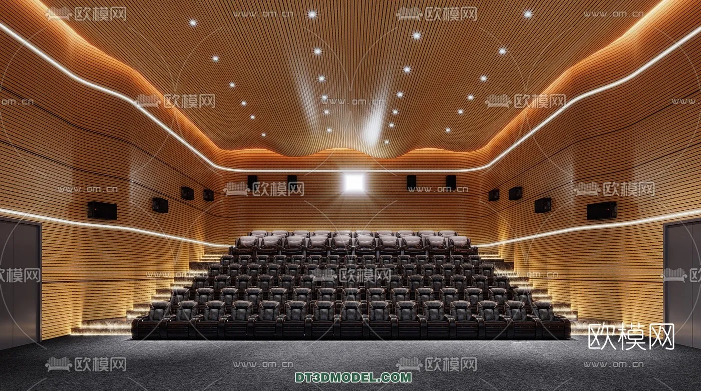 Cinema 3D Scenes - Movie Theater 3D Models - 007