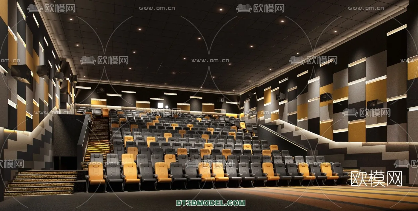Cinema 3D Scenes - Movie Theater 3D Models - 011