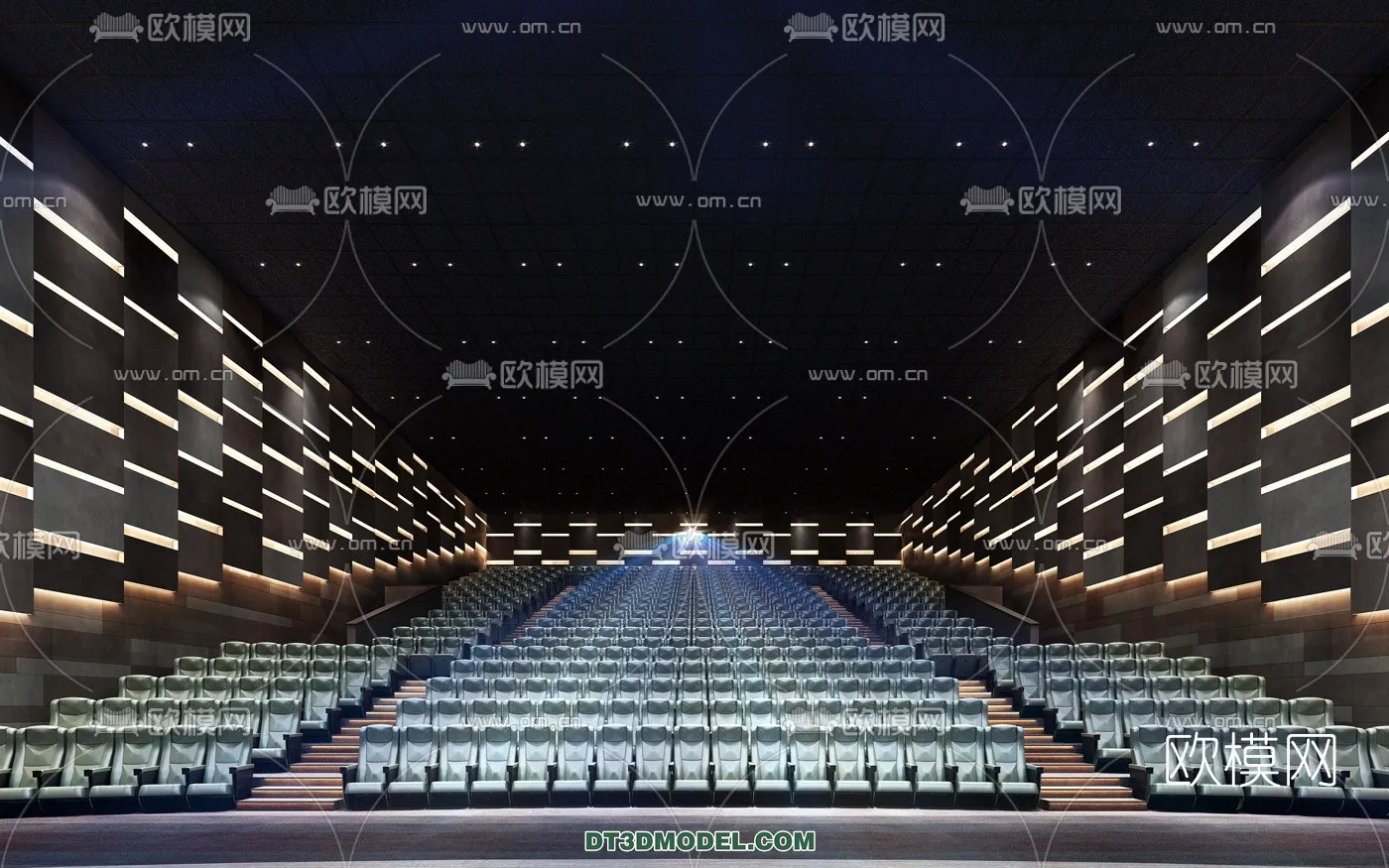 Cinema 3D Scenes - Movie Theater 3D Models - 012