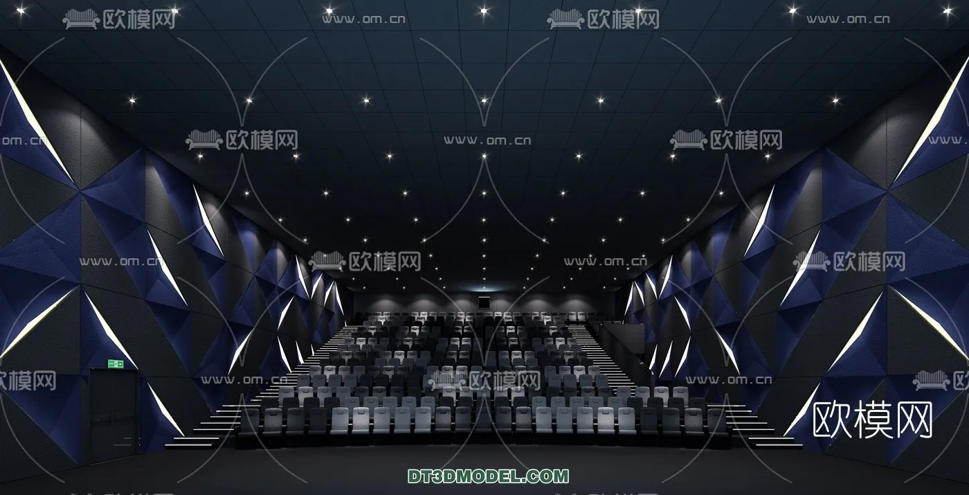 Cinema 3D Scenes - Movie Theater 3D Models - 014