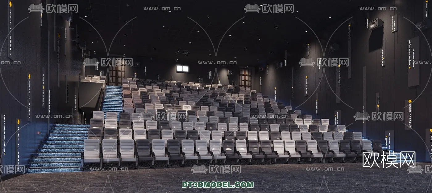 Cinema 3D Scenes - Movie Theater 3D Models - 015