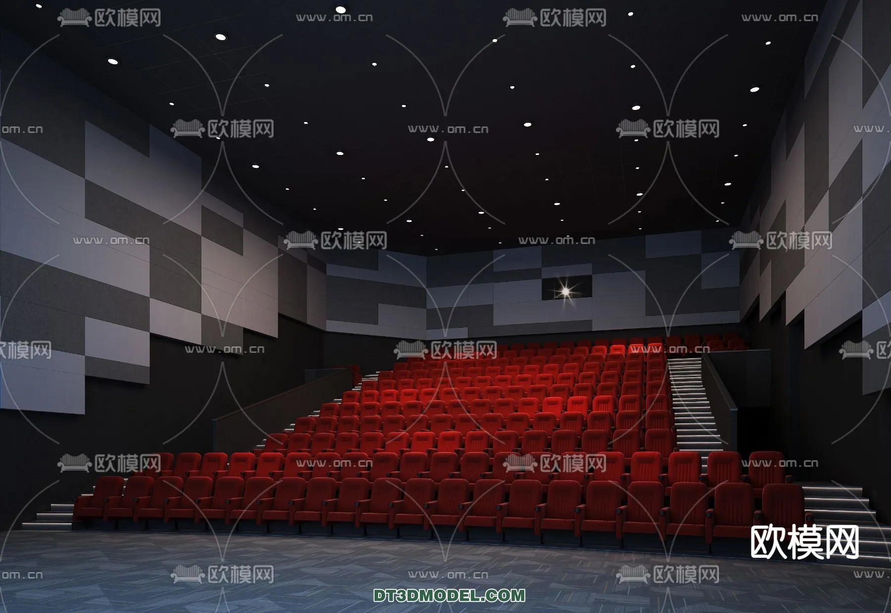 Cinema 3D Scenes - Movie Theater 3D Models - 018