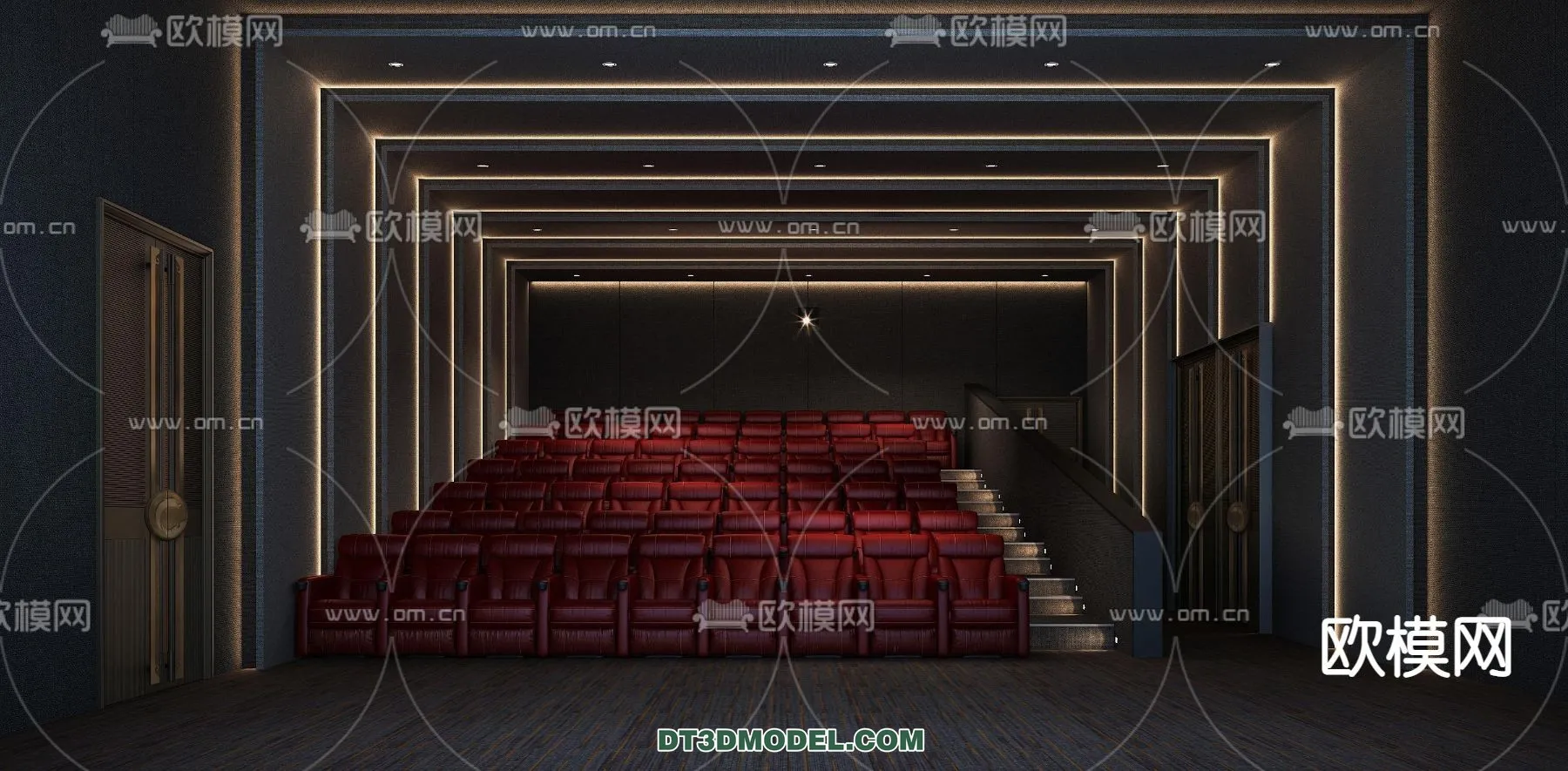 Cinema 3D Scenes - Movie Theater 3D Models - 019