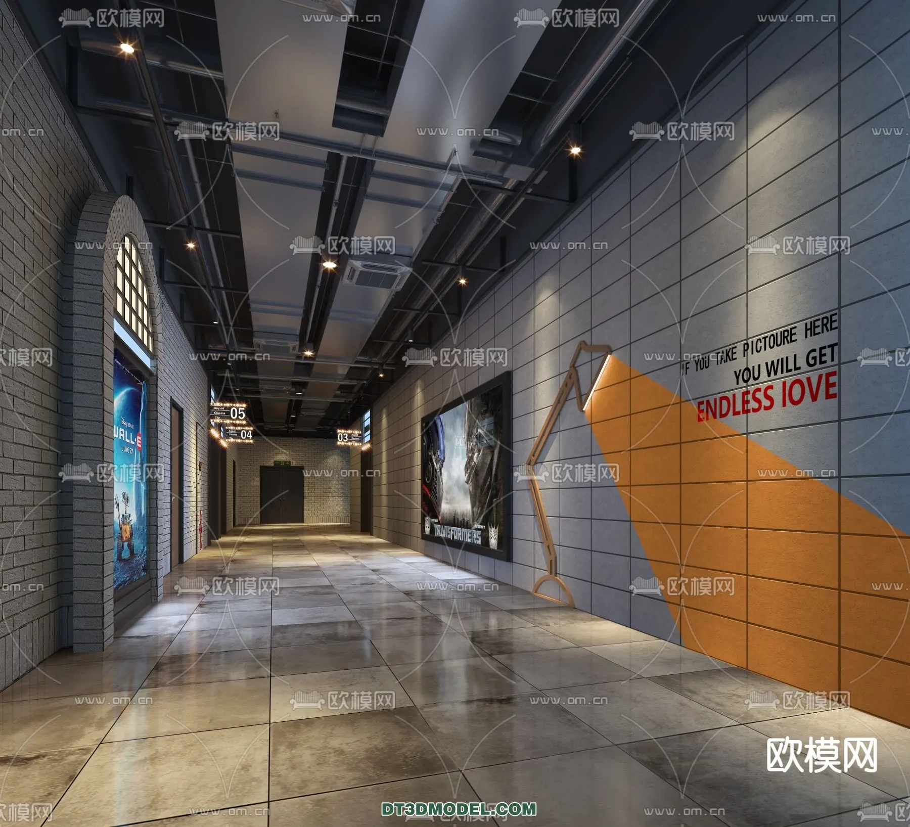 Cinema 3D Scenes - Movie Theater 3D Models - 022