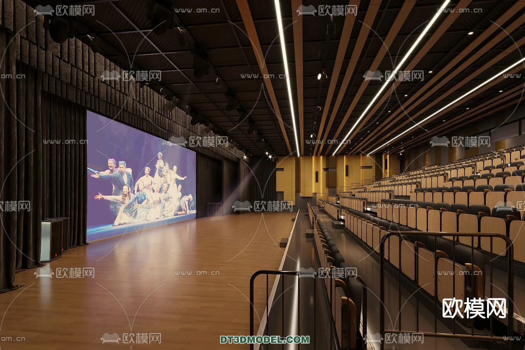 Cinema 3D Scenes - Movie Theater 3D Models - 025