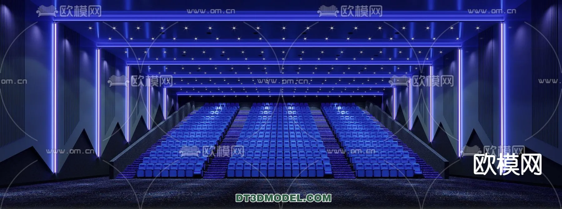 Cinema 3D Scenes - Movie Theater 3D Models - 026