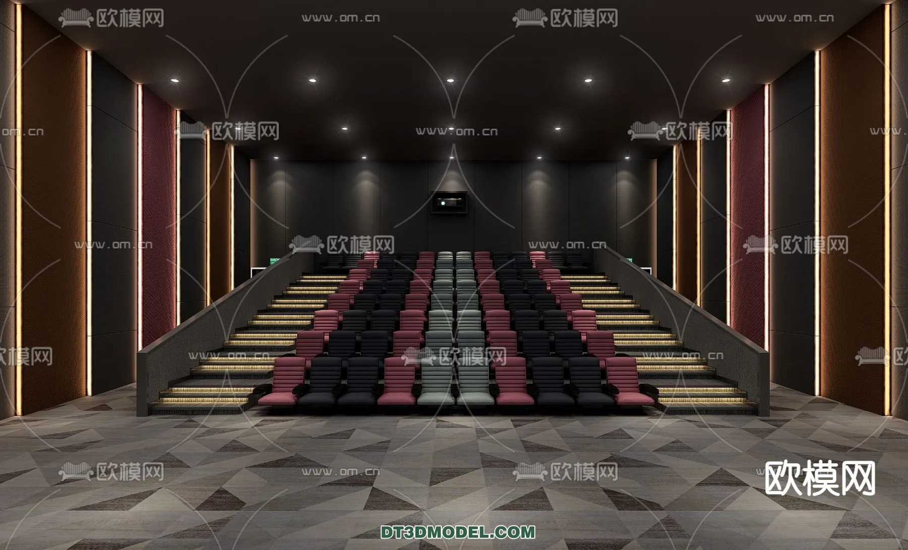 Cinema 3D Scenes - Movie Theater 3D Models - 029