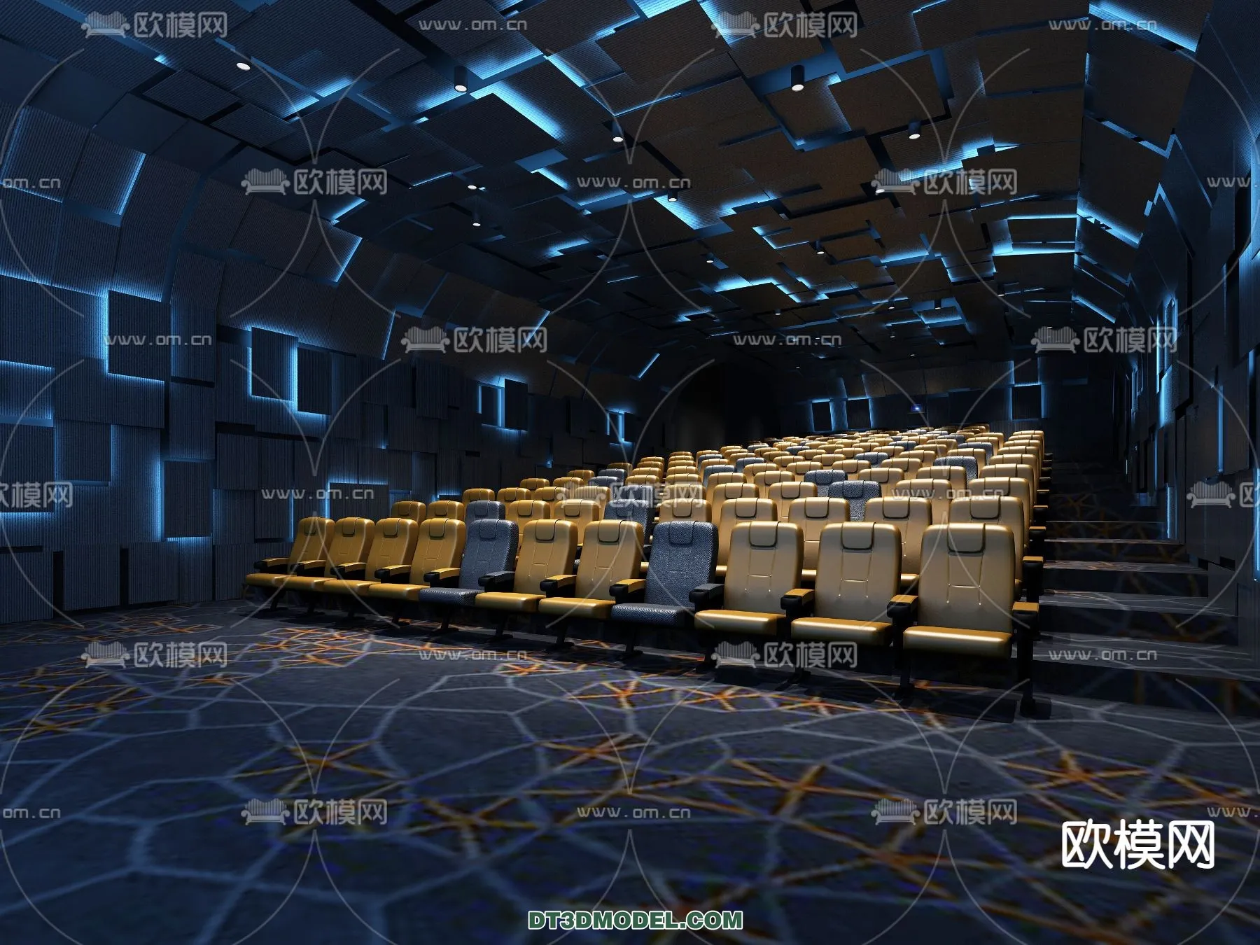 Cinema 3D Scenes - Movie Theater 3D Models - 031