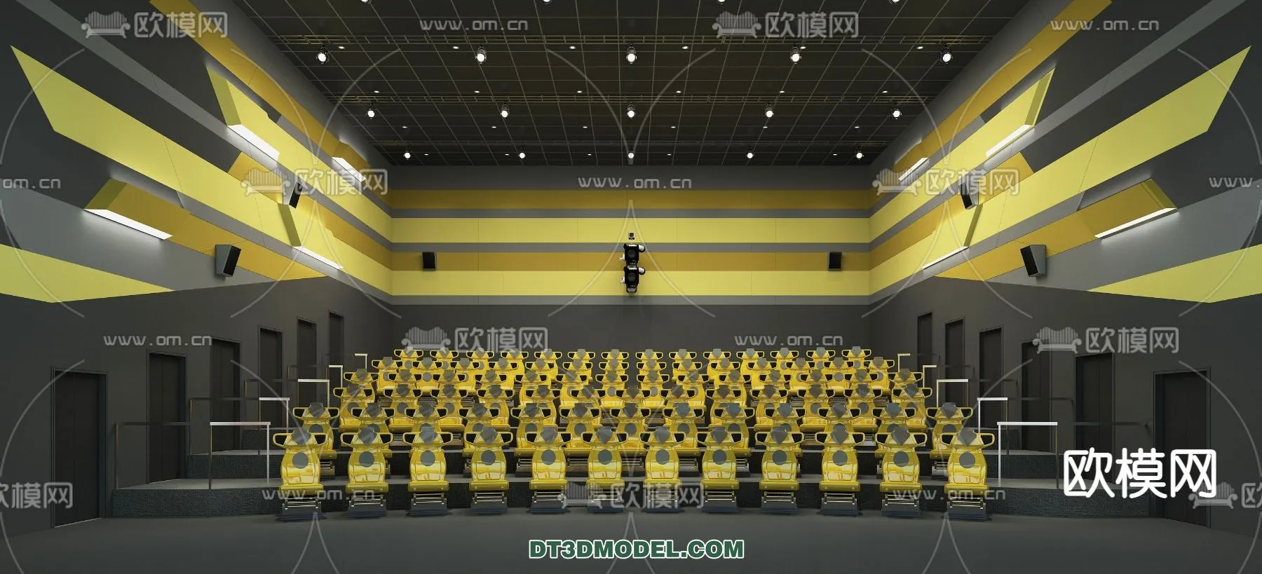 Cinema 3D Scenes - Movie Theater 3D Models - 033
