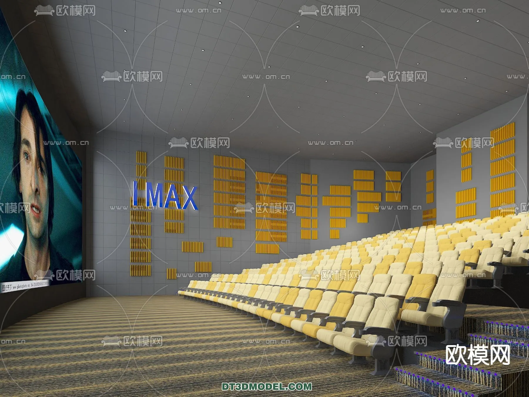 Cinema 3D Scenes - Movie Theater 3D Models - 034