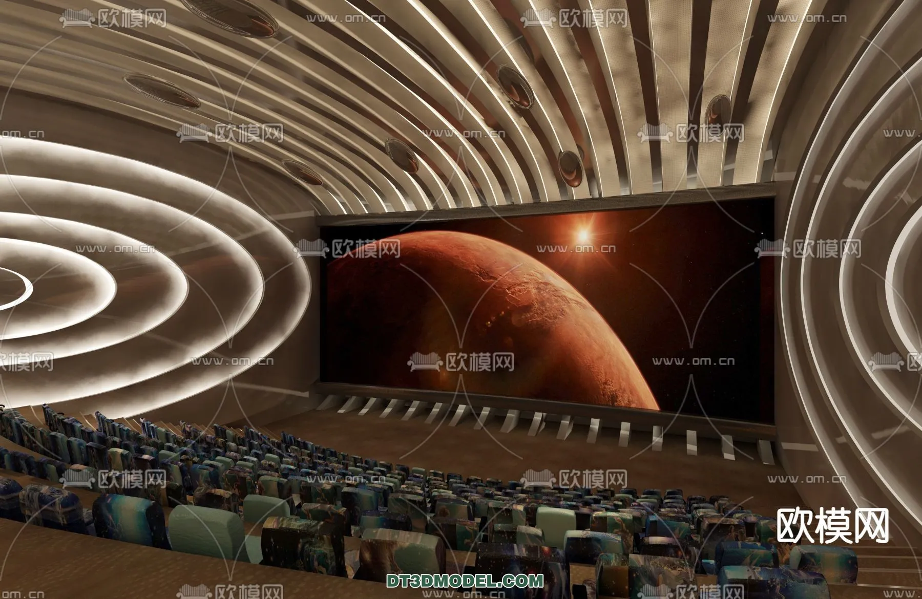 Cinema 3D Scenes - Movie Theater 3D Models - 038