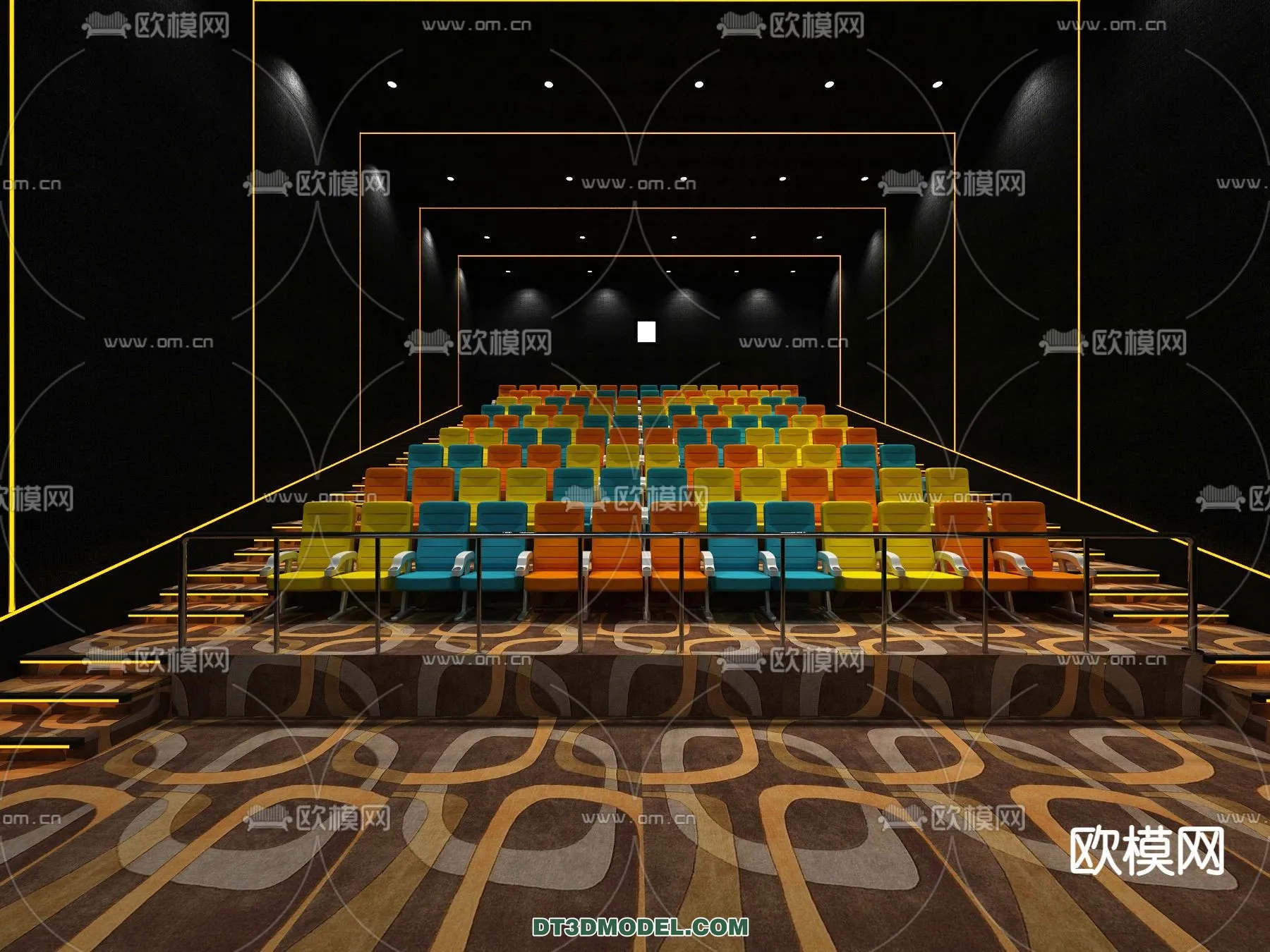 Cinema 3D Scenes - Movie Theater 3D Models - 039