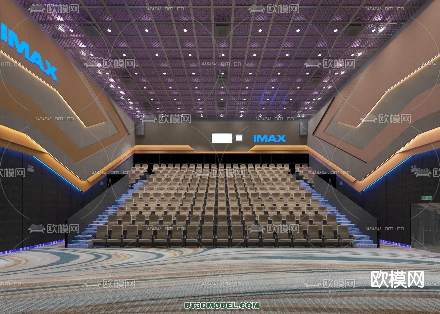 Cinema 3D Scenes - Movie Theater 3D Models - 042