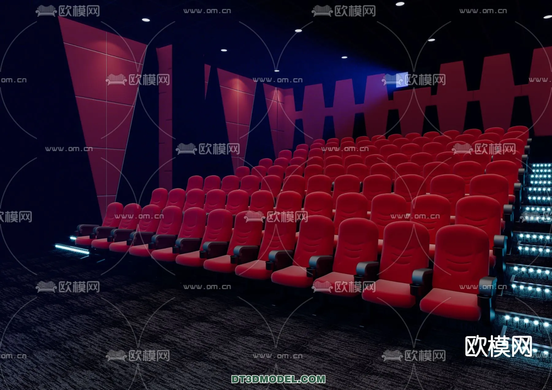 Cinema 3D Scenes - Movie Theater 3D Models - 045