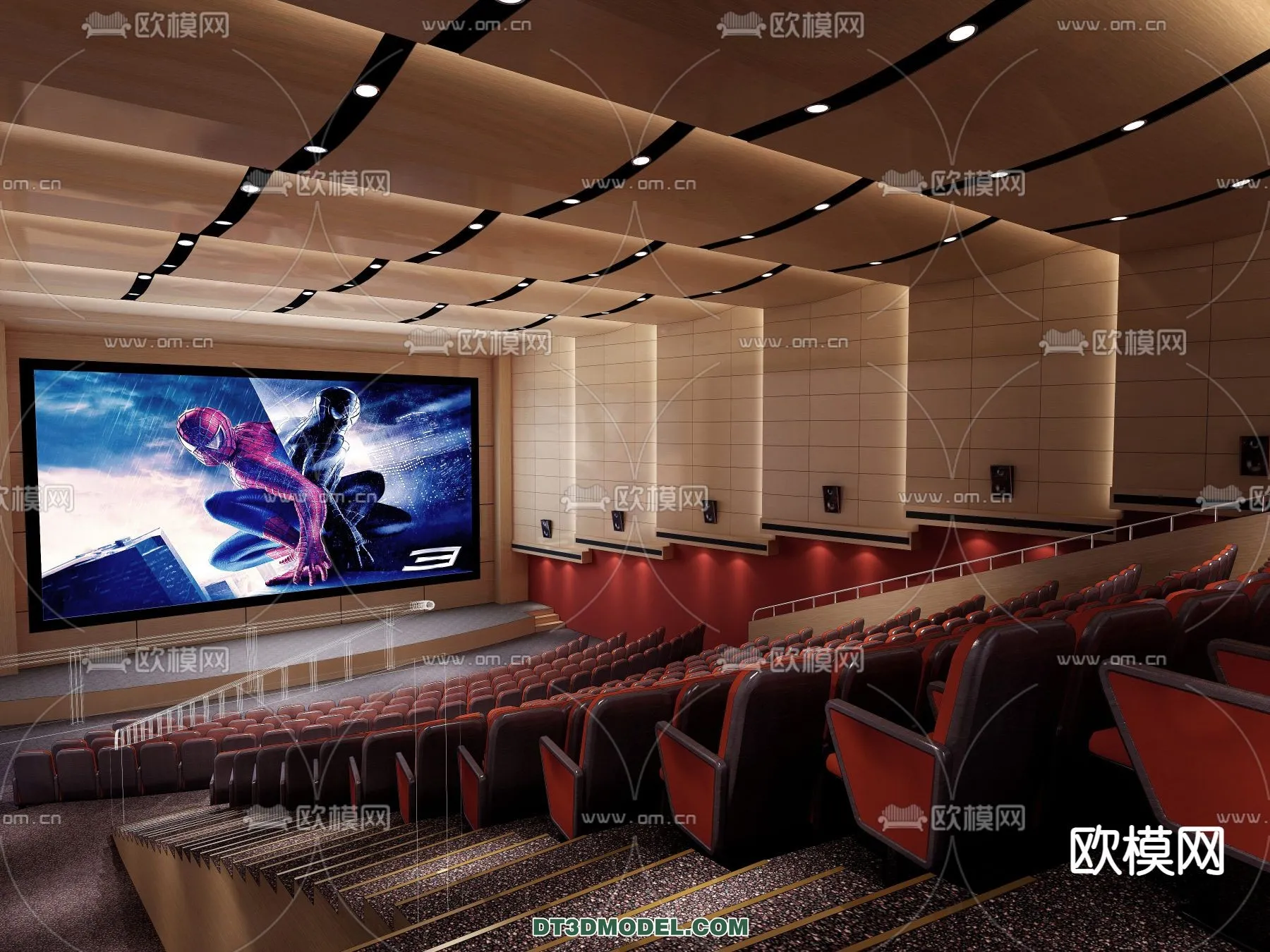 Cinema 3D Scenes - Movie Theater 3D Models - 052