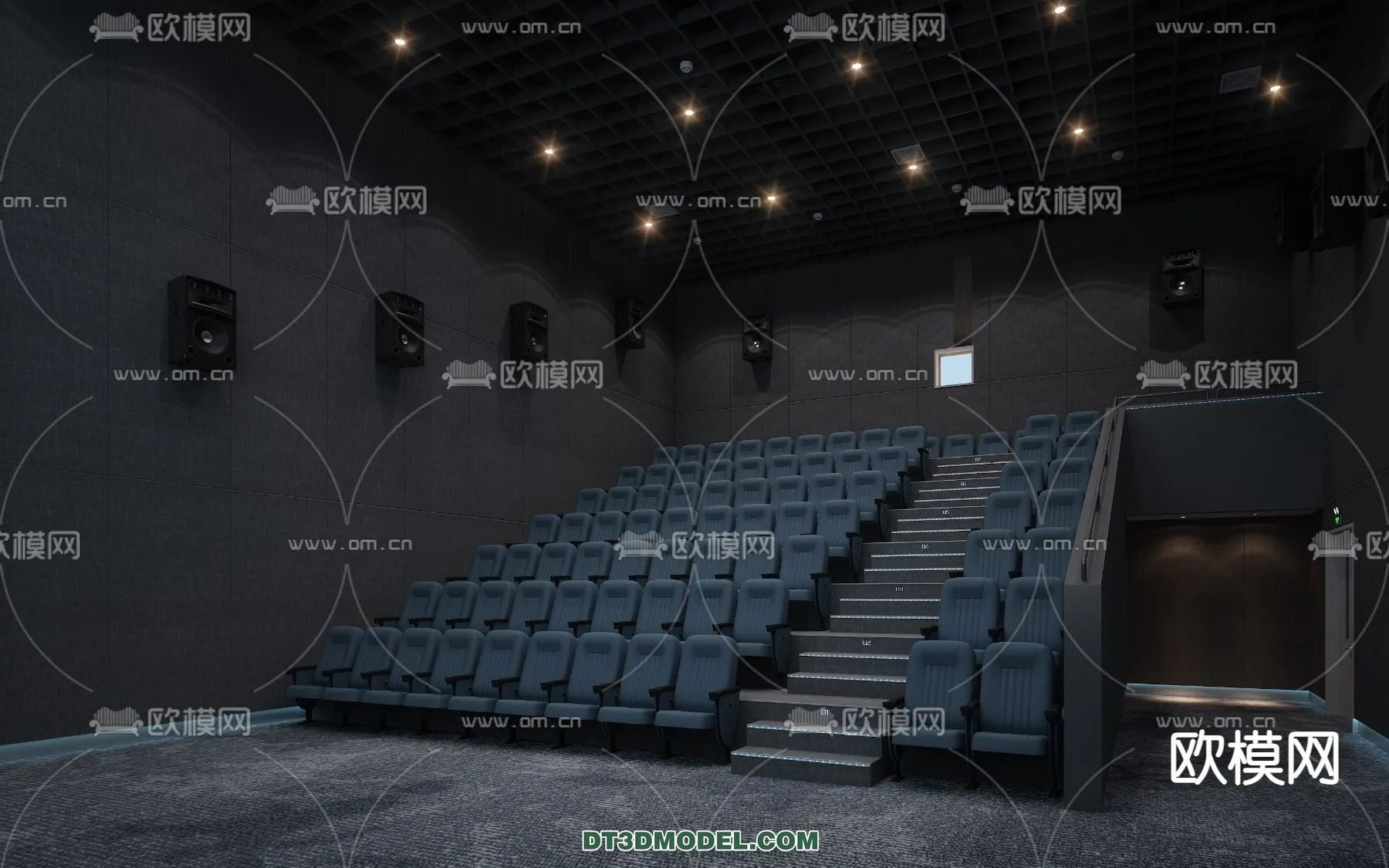 Cinema 3D Scenes - Movie Theater 3D Models - 056