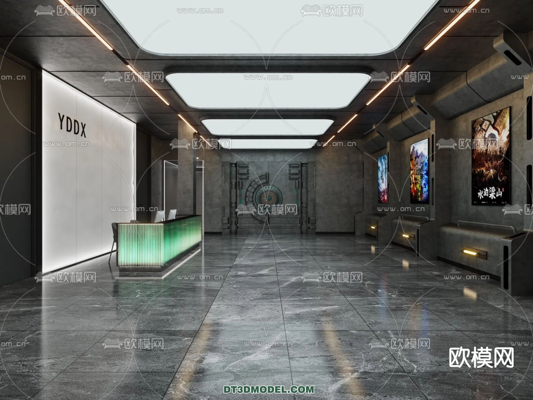 Cinema 3D Scenes - Movie Theater 3D Models - 062