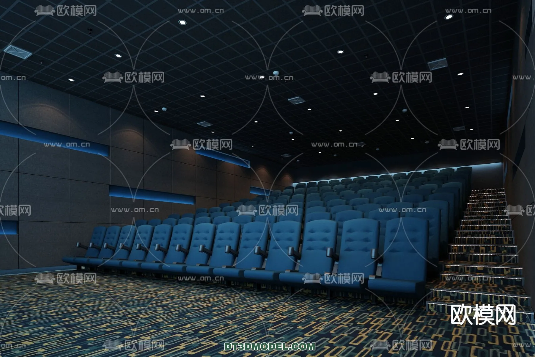 Cinema 3D Scenes - Movie Theater 3D Models - 063