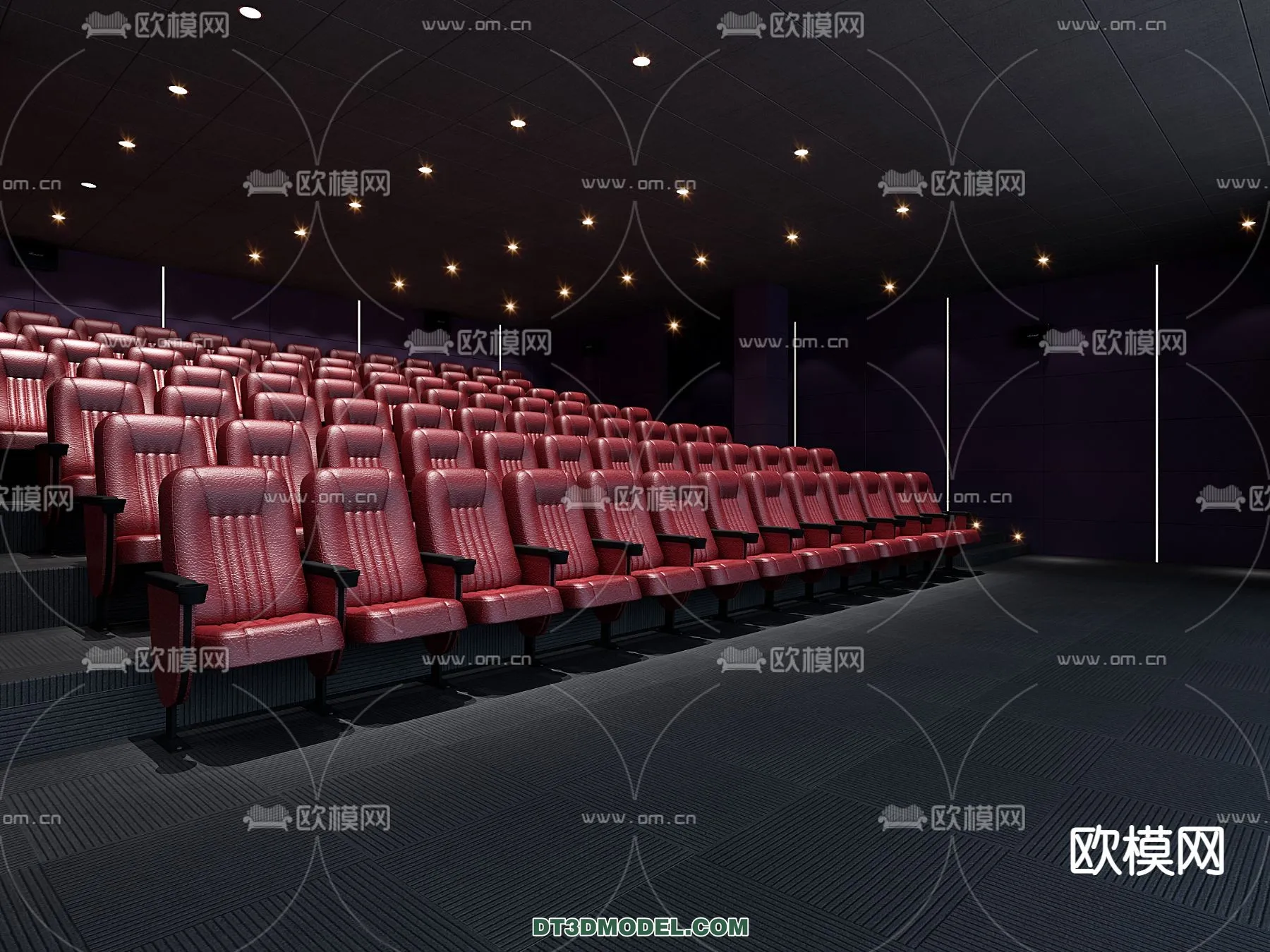 Cinema 3D Scenes - Movie Theater 3D Models - 064