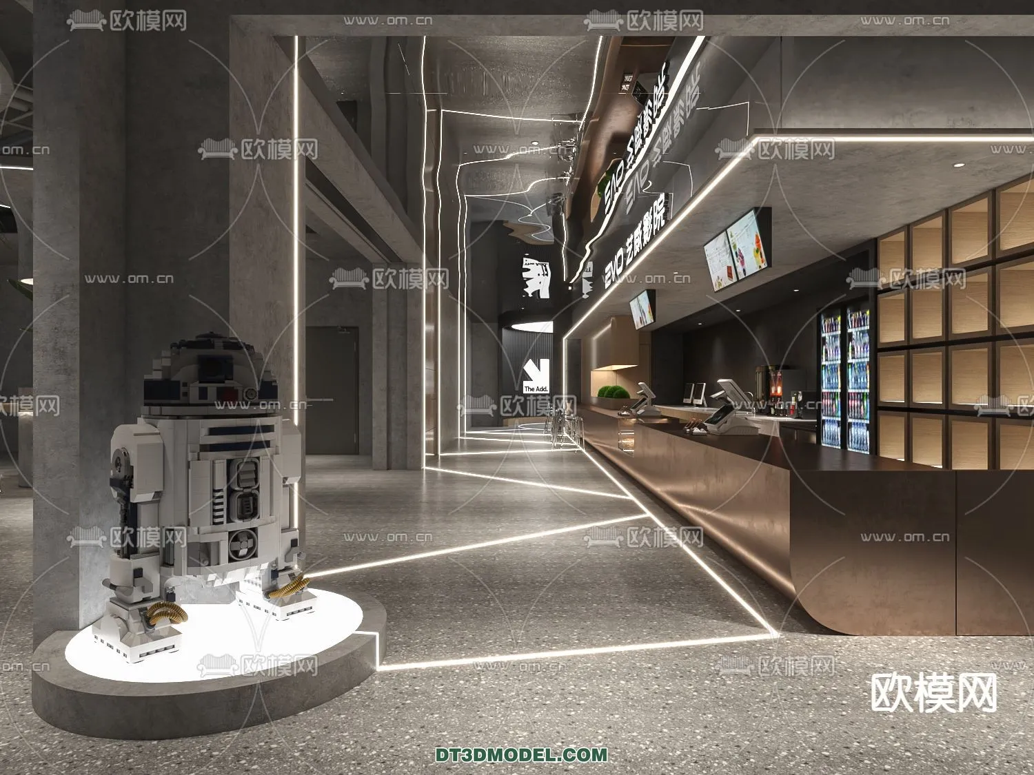 Cinema 3D Scenes - Movie Theater 3D Models - 066