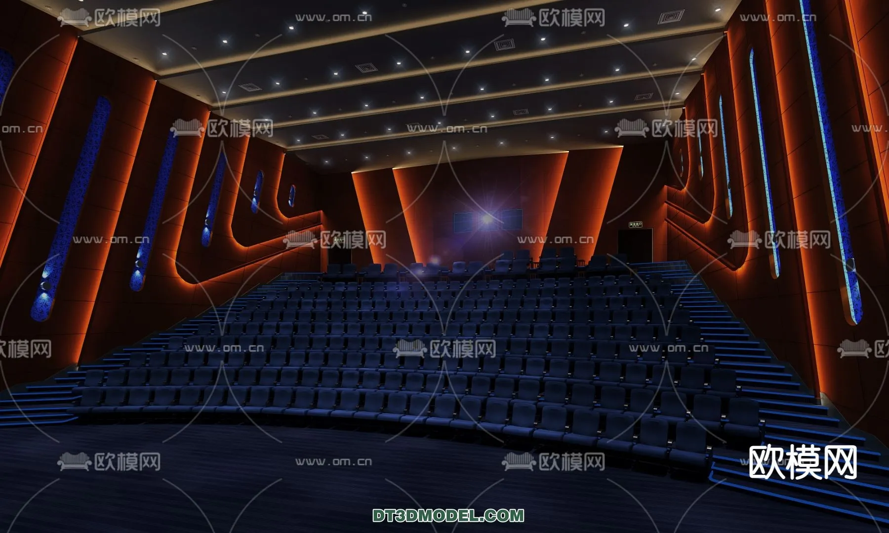 Cinema 3D Scenes - Movie Theater 3D Models - 072