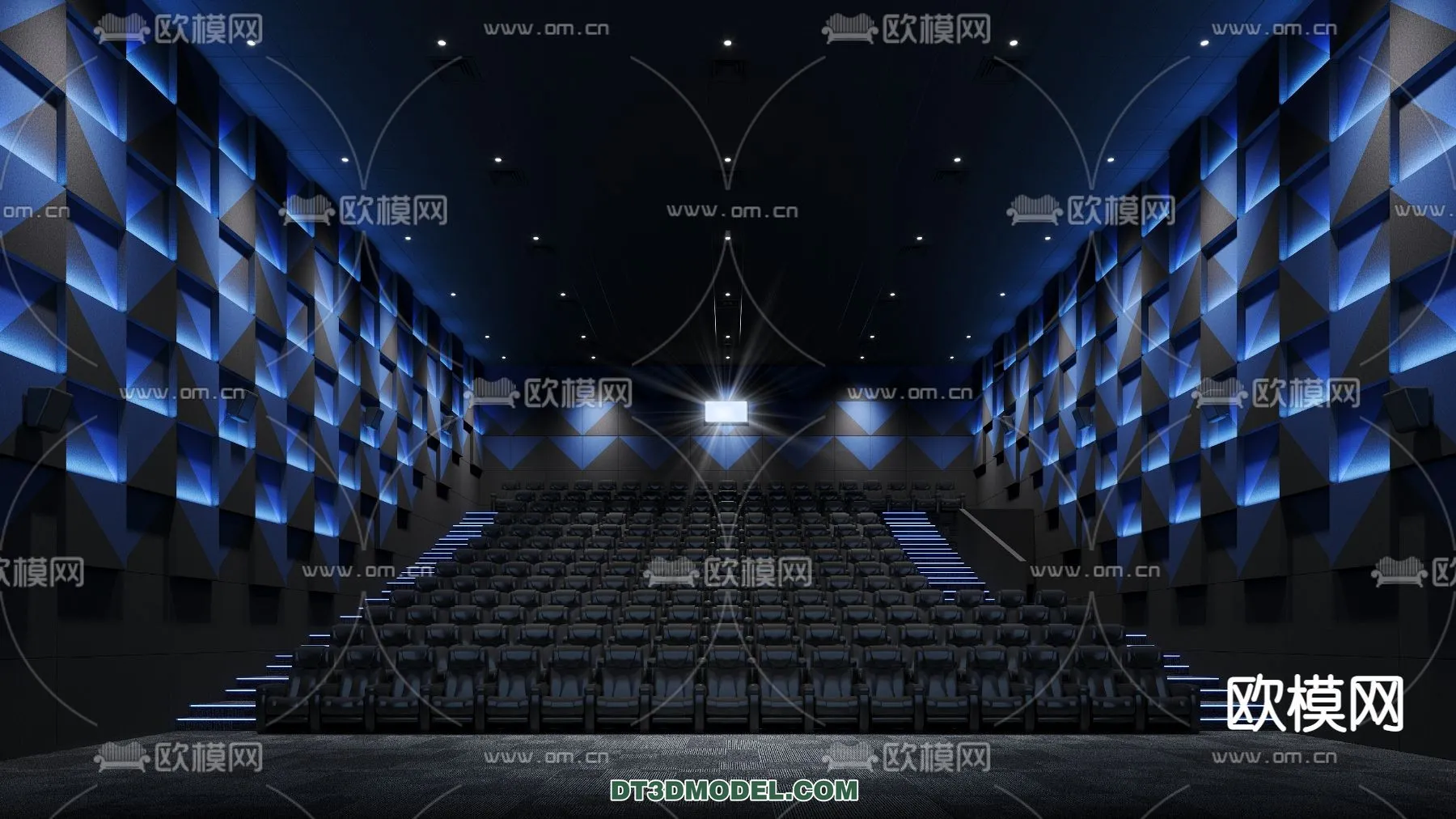 Cinema 3D Scenes – Movie Theater 3D Models – 074