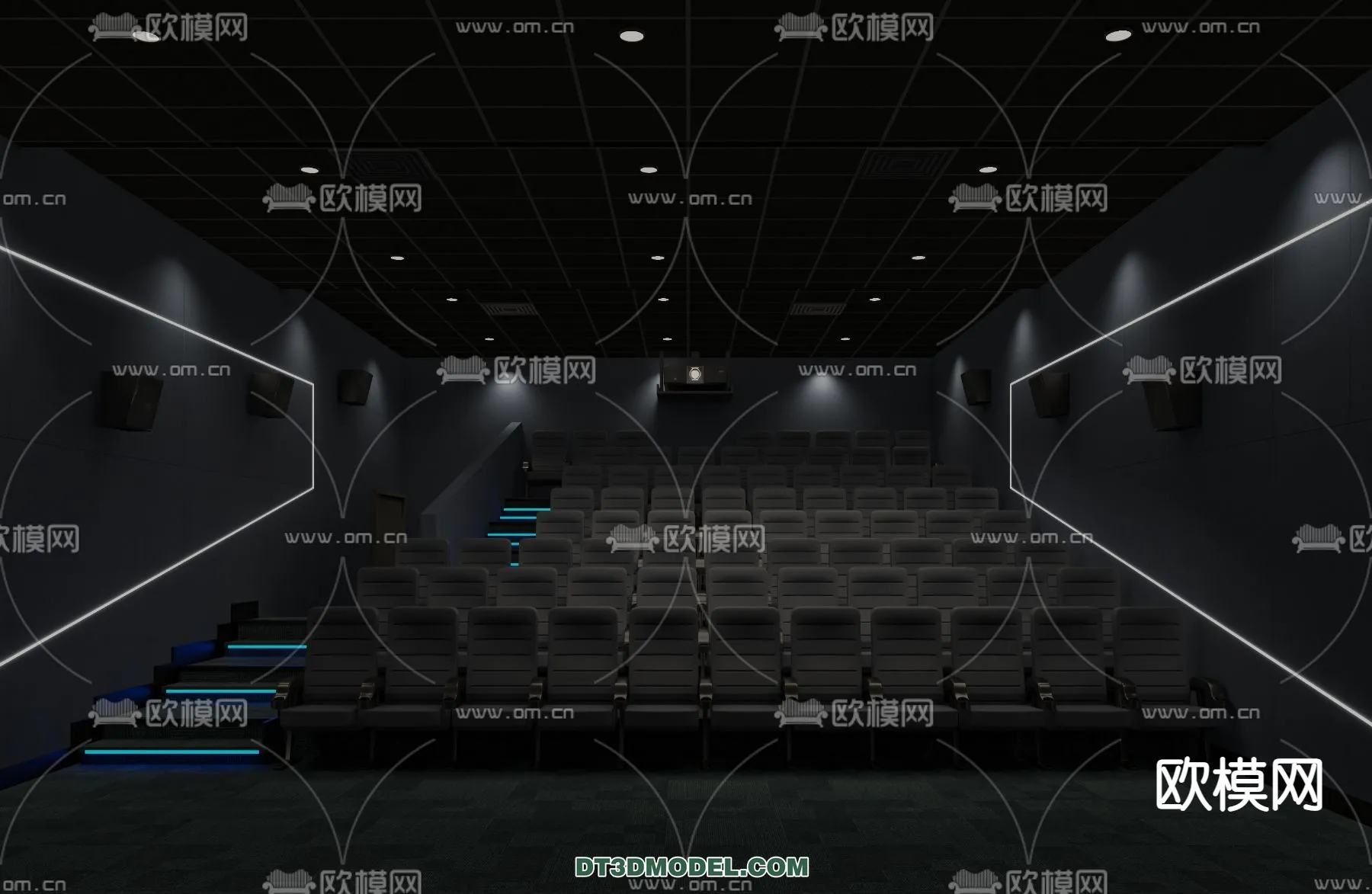 Cinema 3D Scenes - Movie Theater 3D Models - 076