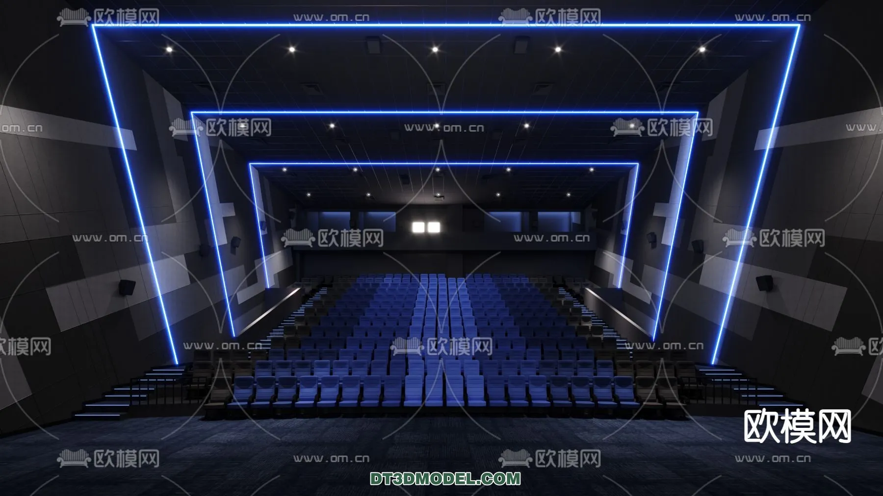 Cinema 3D Scenes - Movie Theater 3D Models - 078