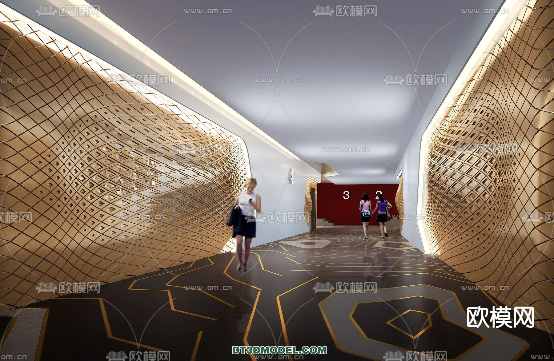 Cinema 3D Scenes - Movie Theater 3D Models - 081