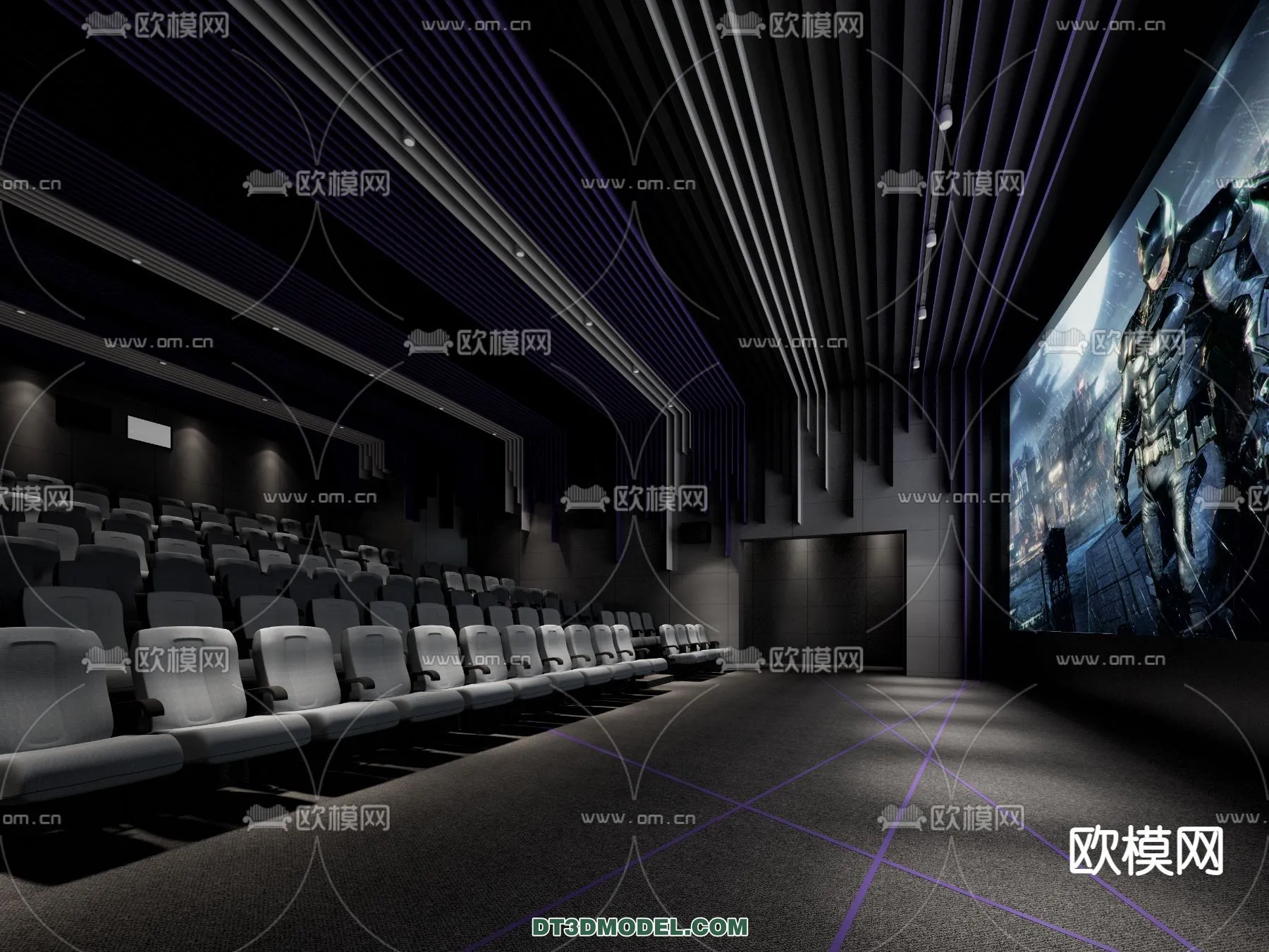 Cinema 3D Scenes - Movie Theater 3D Models - 082