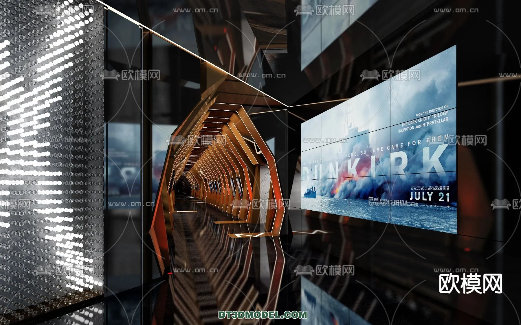 Cinema 3D Scenes - Movie Theater 3D Models - 083