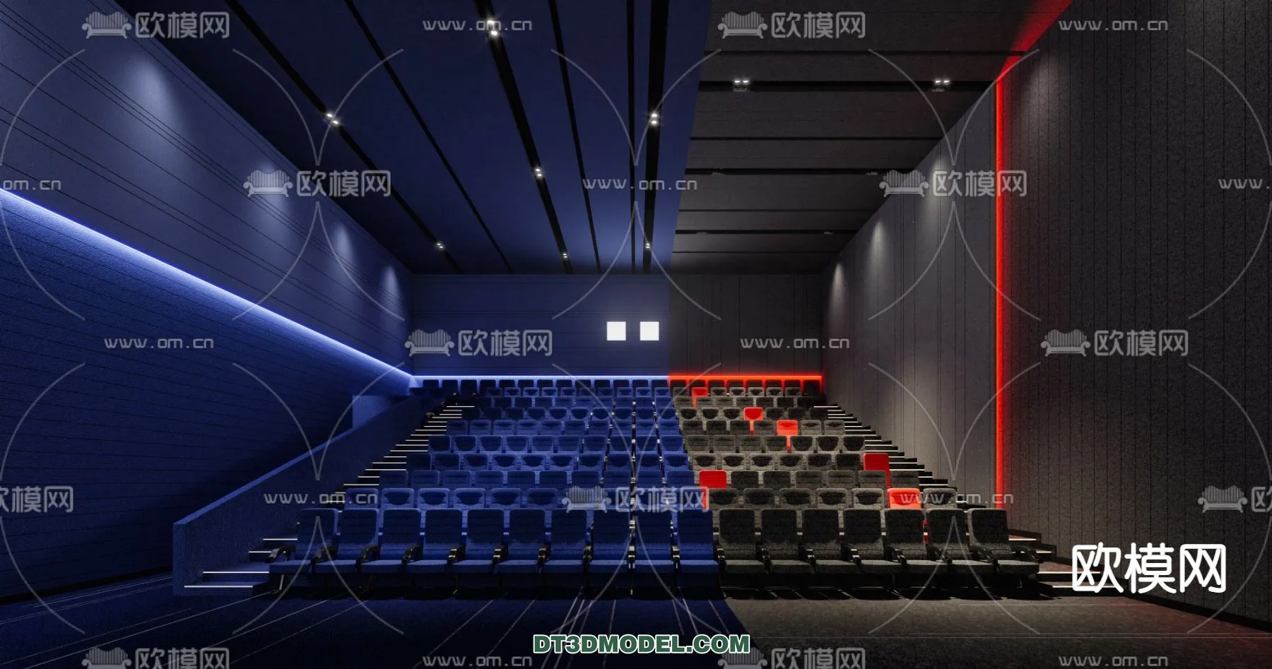 Cinema 3D Scenes - Movie Theater 3D Models - 084
