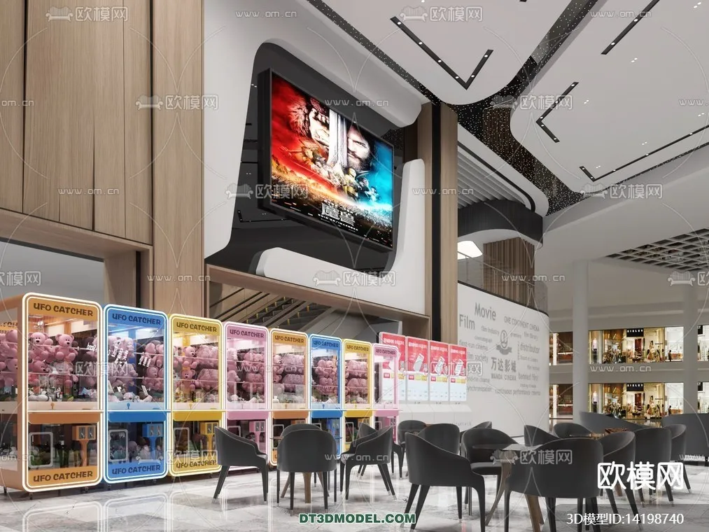 Cinema 3D Scenes - Movie Theater 3D Models - 091